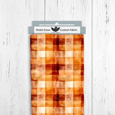 Watercolor pumpkins Plaid